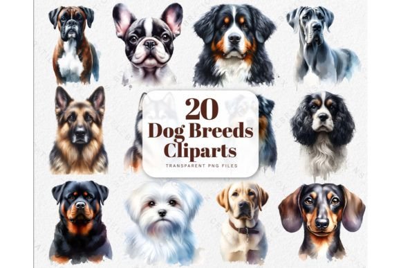 Download Watercolor Puppy Dogs Breeds PNG Clipart - Png Collection