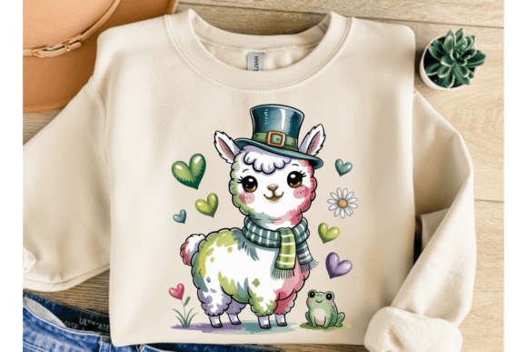 Download Cute Llama PNG, St Patrick Alpaca - Png Collection