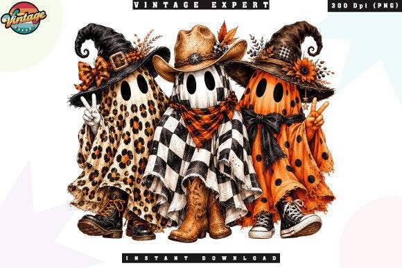 Download Western Ghost Friends Halloween PNG - Png Collection