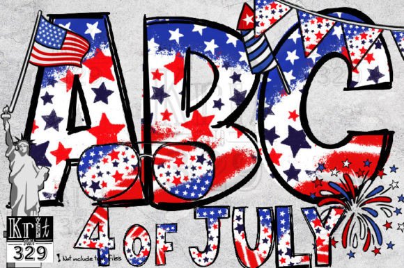 Download Patriotic Flag Png Font Independence Day - Png Collection