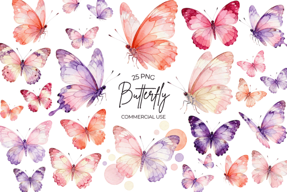 Download Butterfly Watercolor Clipart Floral PNG - Png Collection