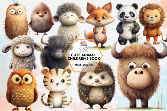 Download Cute Animal Children's Book Clipart PNG - Png Collection