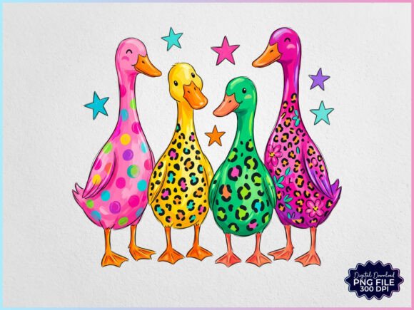 Download Preppy Colorful Duck PNG - Png Collection