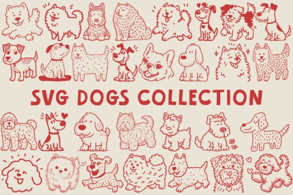 Download Cute Dog SVG Bundle – 30 SVG PNG Dogs - Png Collection