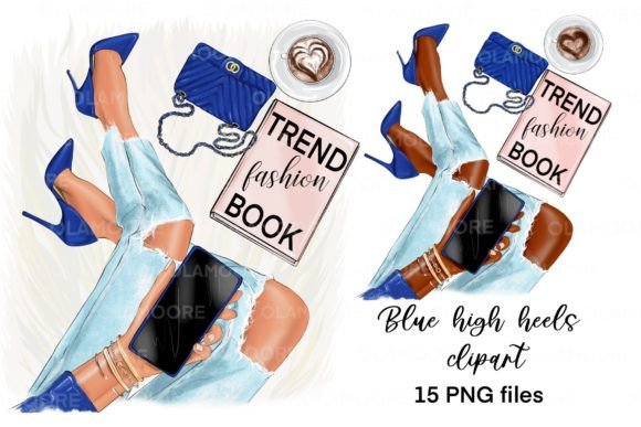 Download Blue High Heels Shoes Png Clipart - Png Collection