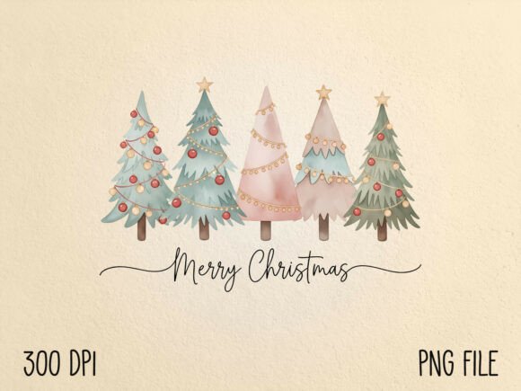 Download Merry Christmas Trees Sublimation PNG - Png Collection