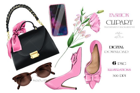 Download Fashion Clipart, Bag Clipart, Shoes PNG - Png Collection