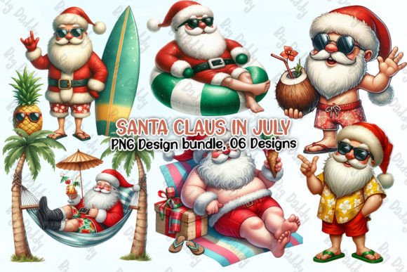 Download Santa Claus in Summer Clipart PNG - Png Collection